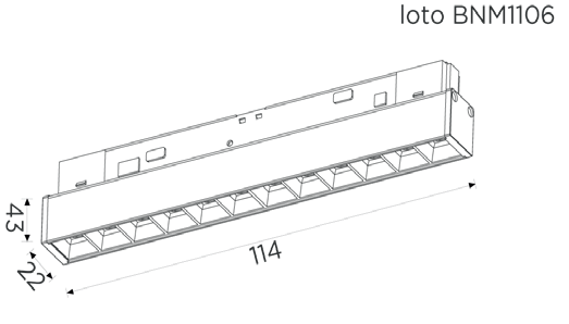 LOTO-L disegno 114x23x43