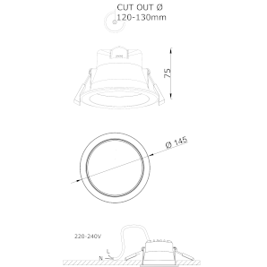 Alu-LED 15W - scorrimento disegno